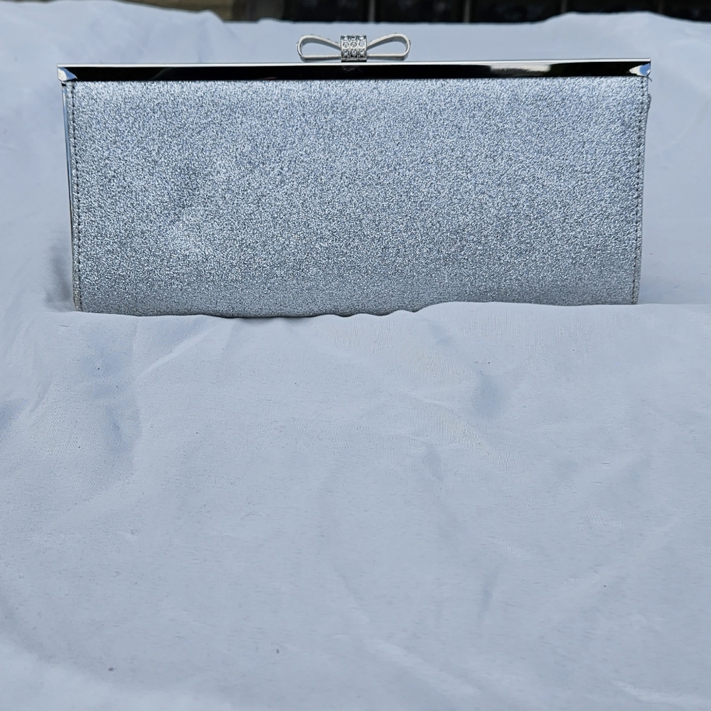 Clutch INC brand Silver & Rhinestone